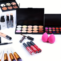 Complete Makeup Set Palette Lipstick Concealer Blush Mascara