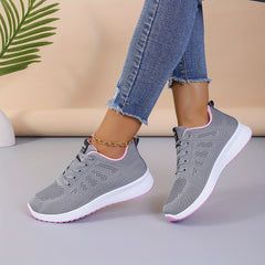 Women's Anti-Slip Mesh Running Shoes Soft Sole Sports Sneakers