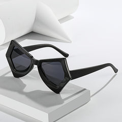 Vintage Oversized Cat Eye Sunglasses Funky Thick Frame UV400
