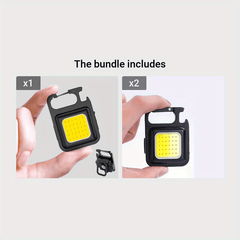 Portable Keychain Light Rechargeable Pocket Flashlight for Outdoor Camping