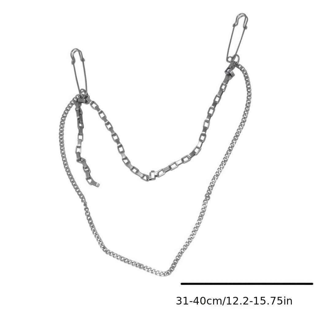 Street Style Waist Chain Brooch for Men and Women