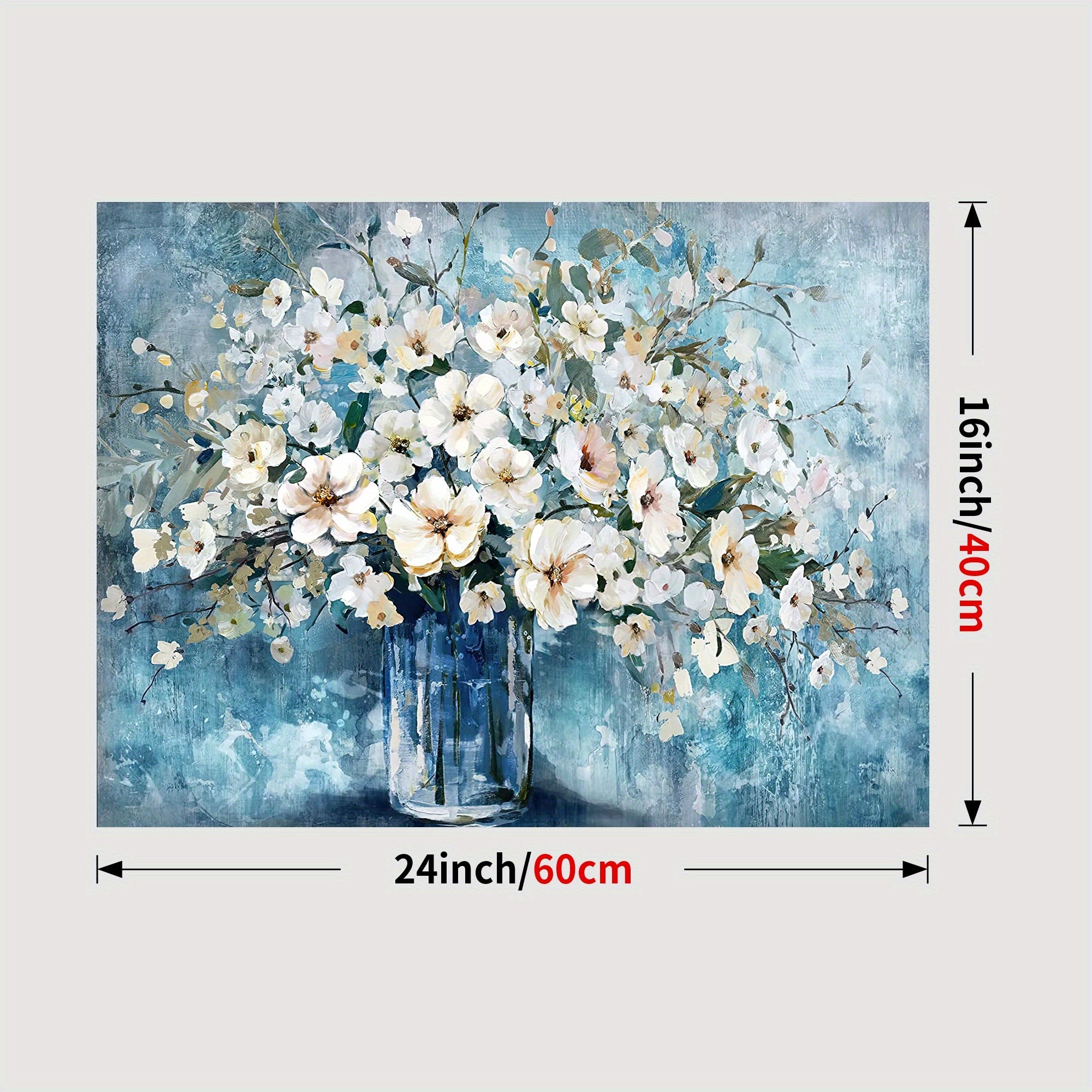 Pink Flower In Bottle Theme Canvas Print Artwork