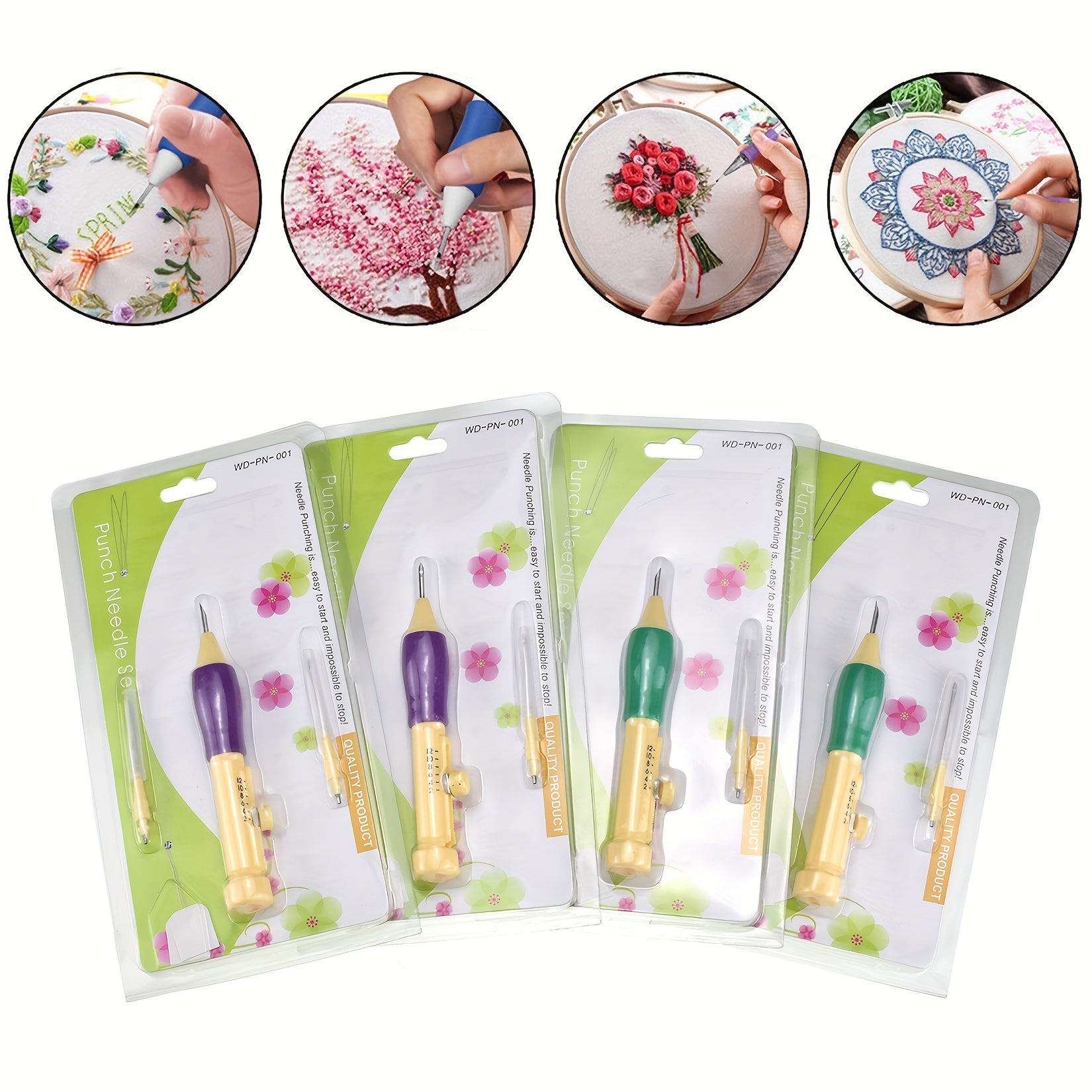 Punch Needle Kit Embroidery Pocket Needle Pen Sewing Tool