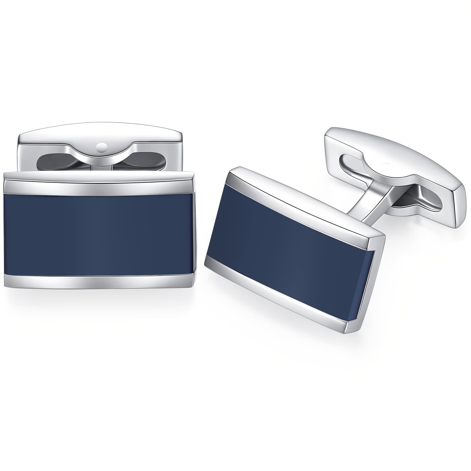 2pcs Enamel Cufflinks Set, Stylish Men's Accessories