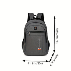 Large Capacity Men's Canvas Backpack Stylish Computer Travel Bag