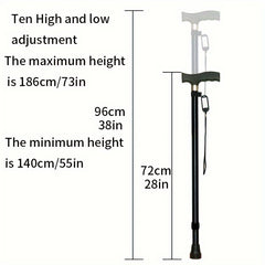 Non Slip Telescopic Adjustable Hiking Stick for Outdoor Camping