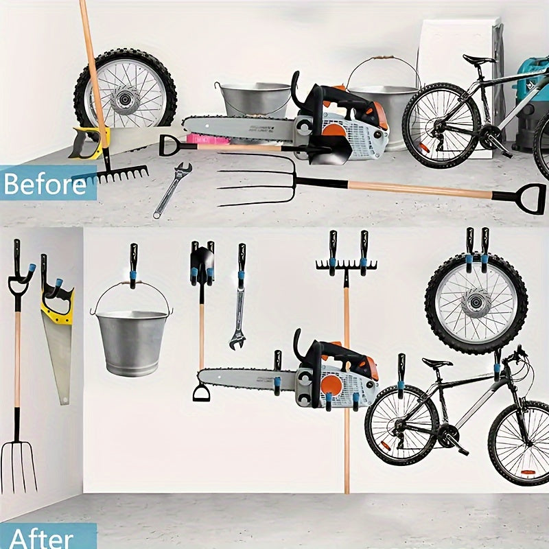 6pcs Garage J Hook Heavy Duty Garage Storage Utility Hooks Helmet Supplies