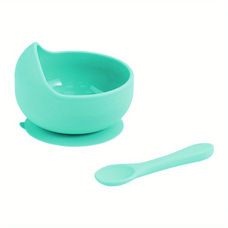 Silicone Bowl & Spoon Set for Safe Feeding