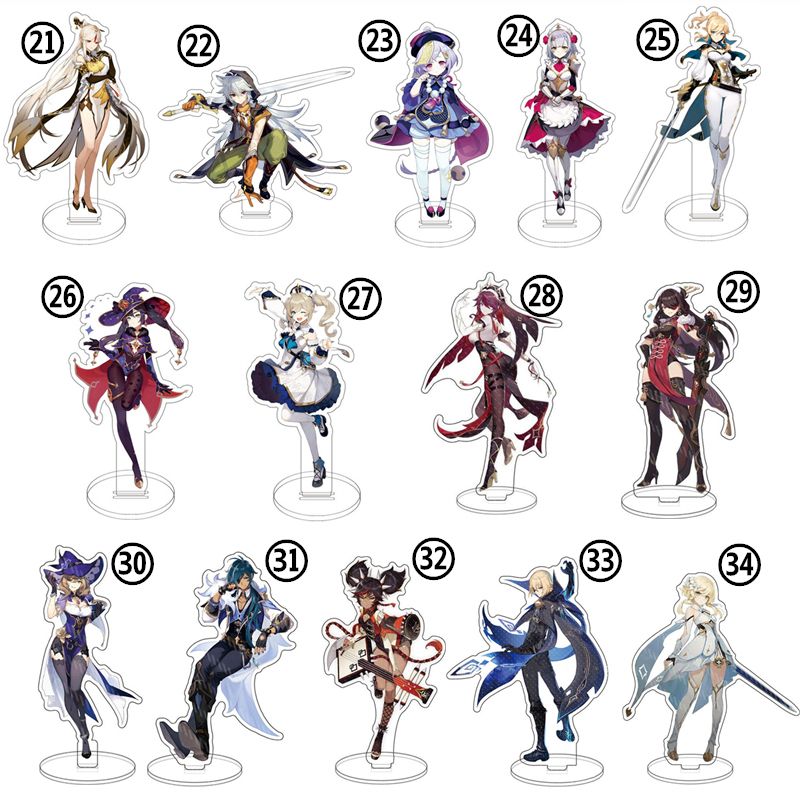 Anime Figure Stand Model Double Sided Acrylic Plate Desk Decor