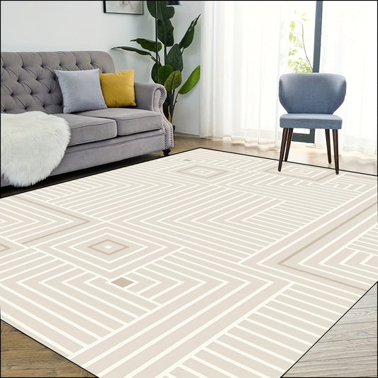 Modern Minimalist Area Rugs Anti-slip Washable Rug