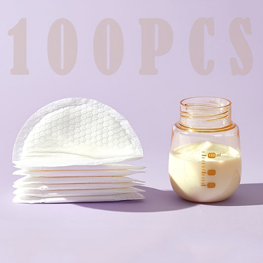 100pcs Stay Dry Disposable Nursing Pads Absorbent & Comfortable