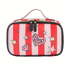 Waterproof Leather Cosmetic Bag Multifunctional Travel Toiletry Organizer