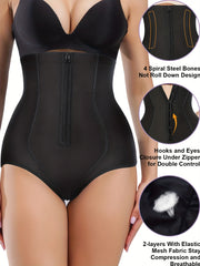 Zipper Shaping Panties Tummy Control Compression Panties Lift & Shape Buttocks