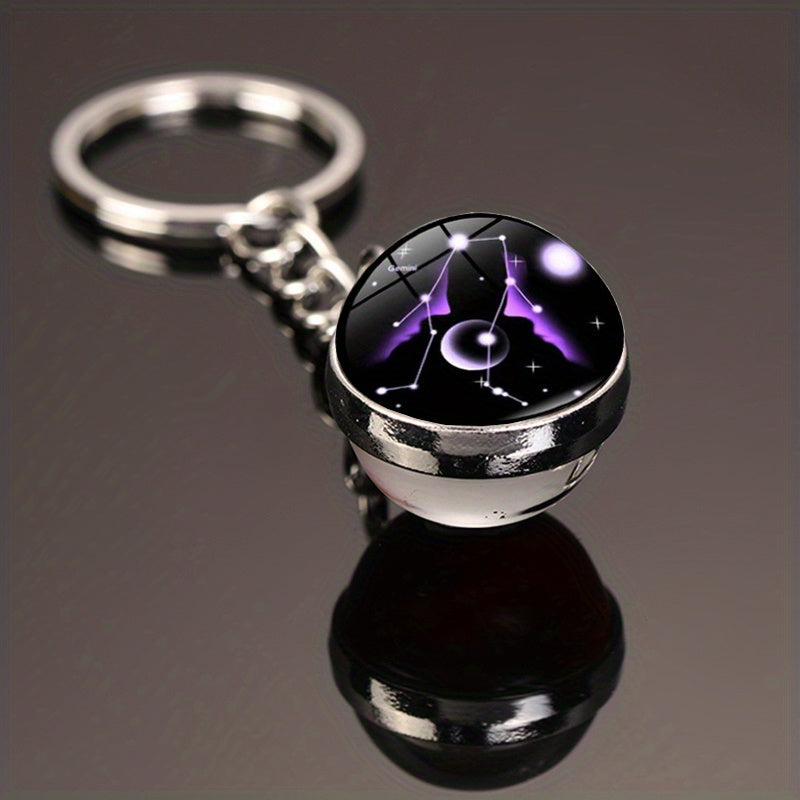 Starry Sky Alloy Keychain Pendant Small Key Chain Gift