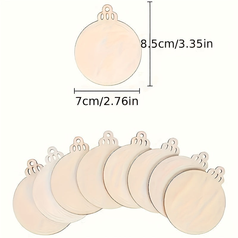 Round Wooden Circle Blank Wooden Board DIY Wooden Decorations
