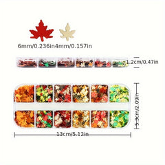Maple Leaves Glitter Sequins Epoxy Resin Filling Autumn Series Resin Fillers