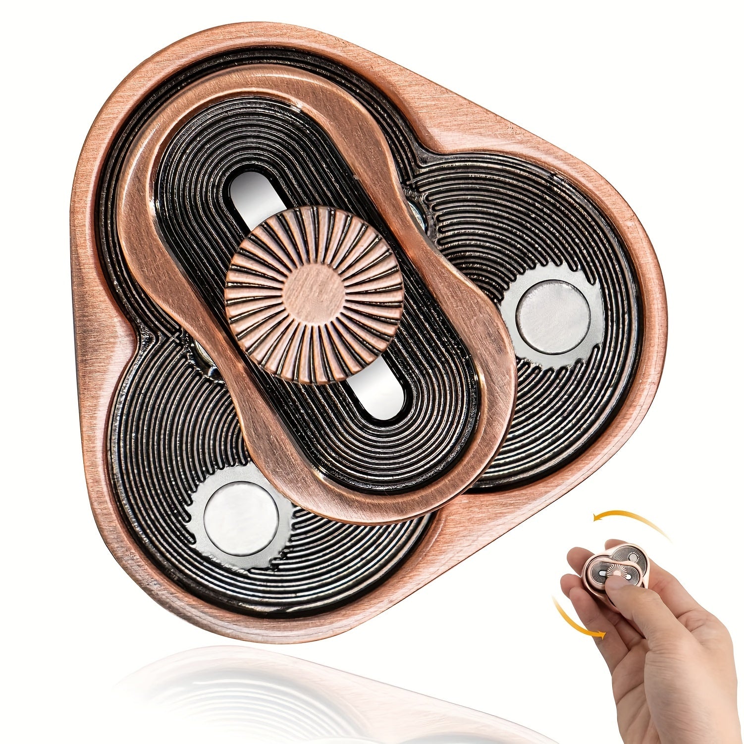 Metal Fidget Toy Rotation Fidget Slider Stress Relief Push Sl