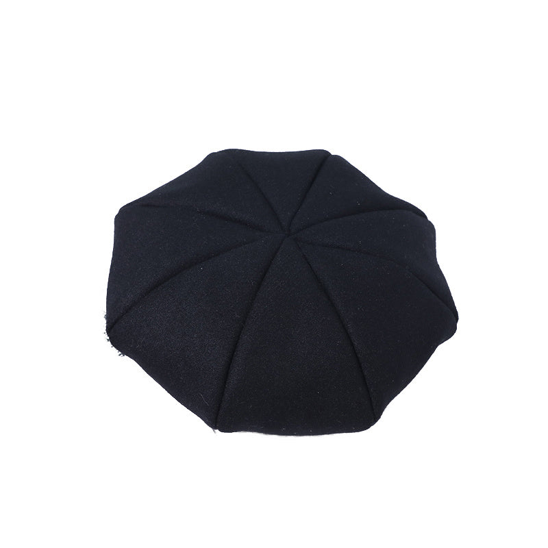 Solid Beret Casual All match Hat Autumn And Winter Warm Painter Hat