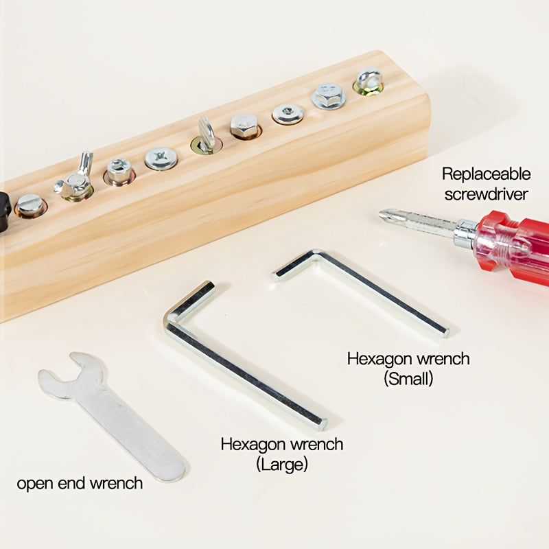 Kids' Screwdriver Busy Board Hand Skills DIY Tool Set