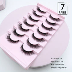 3D Fluffy Fox Eye Lashes Natural Thick Faux Mink False Eyelashes 16mm Winged End