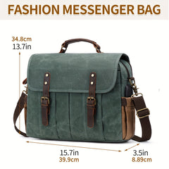 Retro Messenger Bag Large Capacity Shoulder Crossbody Handbag