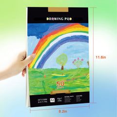 A4 Drawing Paper Pad 50 Sheets 2 Pack