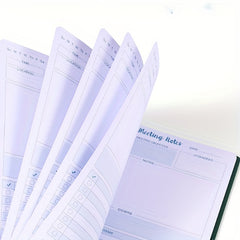B5 Soft Copy Book Coil Meeting Record 120 Pages