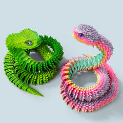 3D Printed Snake Statue Home Car Decoration Unique For Halloween