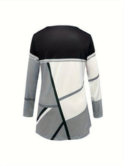 Patchwork Print Top & Leggings 2 Piece Set