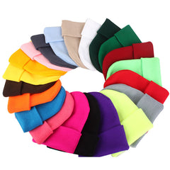 Autumn&Winter Fluorescent Knitted Couple Wool Cap