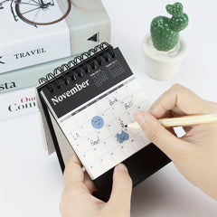 1pc Mini Desk Calendar for Office and School Use