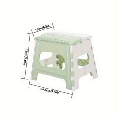 1pc Folding Stools Portable Handle Lightweight Plastic Chair Outdoor Camping