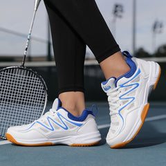 Unisex Tennis Shoes With Shock Absorption Breathable Running Sneakers