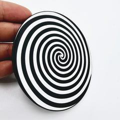 Hypnotic Illusion Disc Toy Spiral Stage Performance Prop