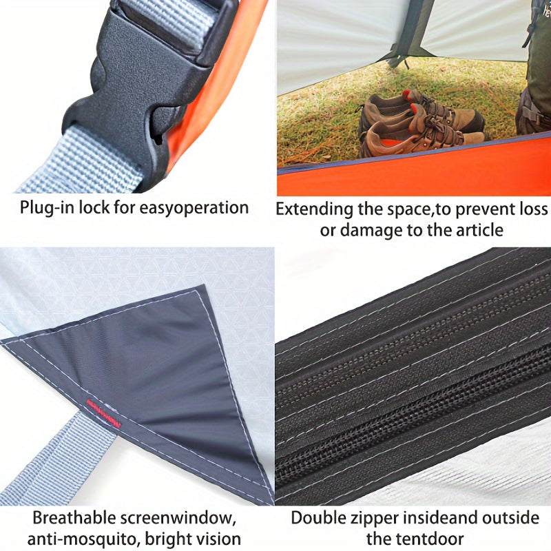 Double Layer Aluminum Pole Tent for Outdoor Camping