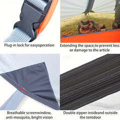 Double Layer Aluminum Pole Tent for Outdoor Camping