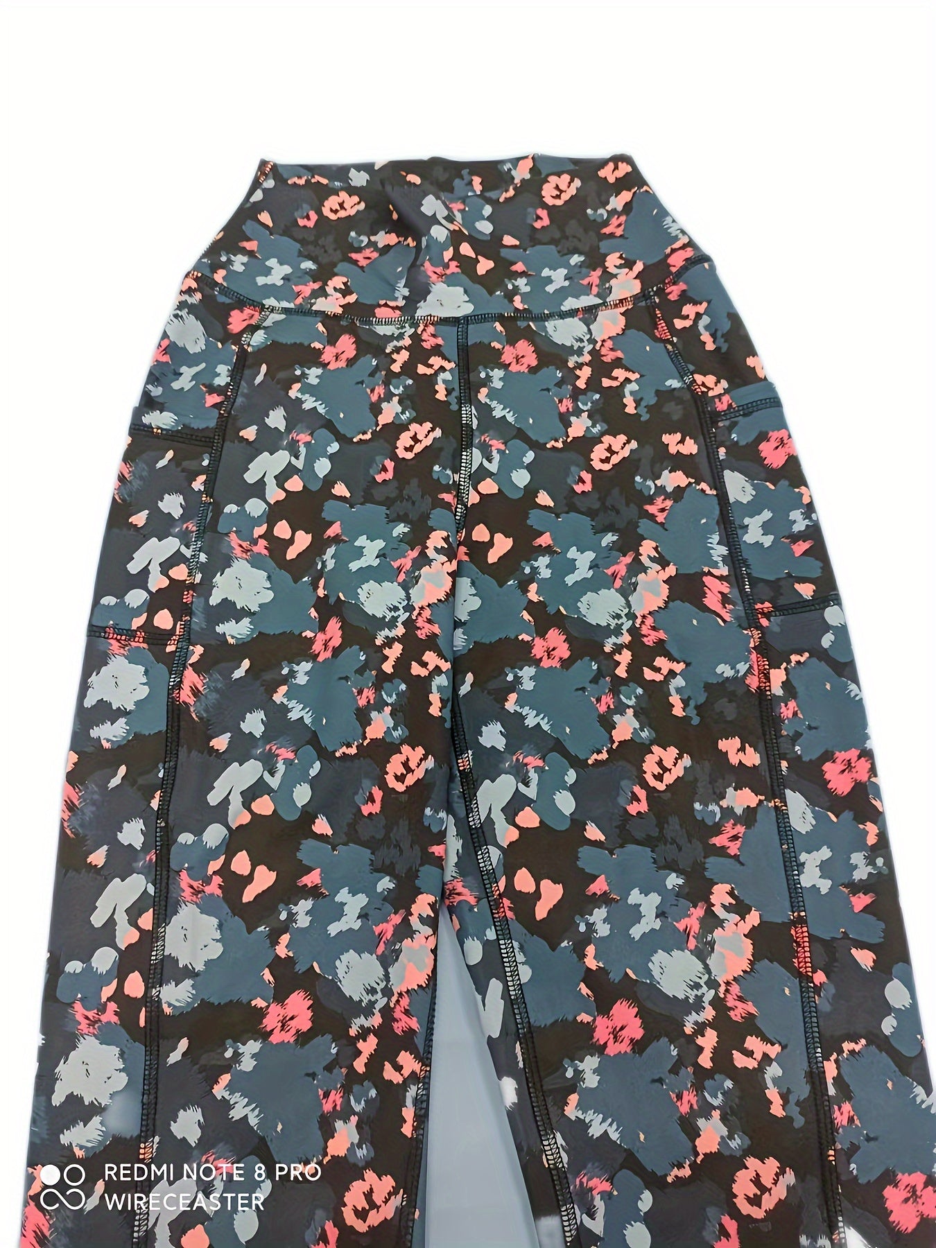 Geometric Print Tummy Control Fitness Pants High Waist