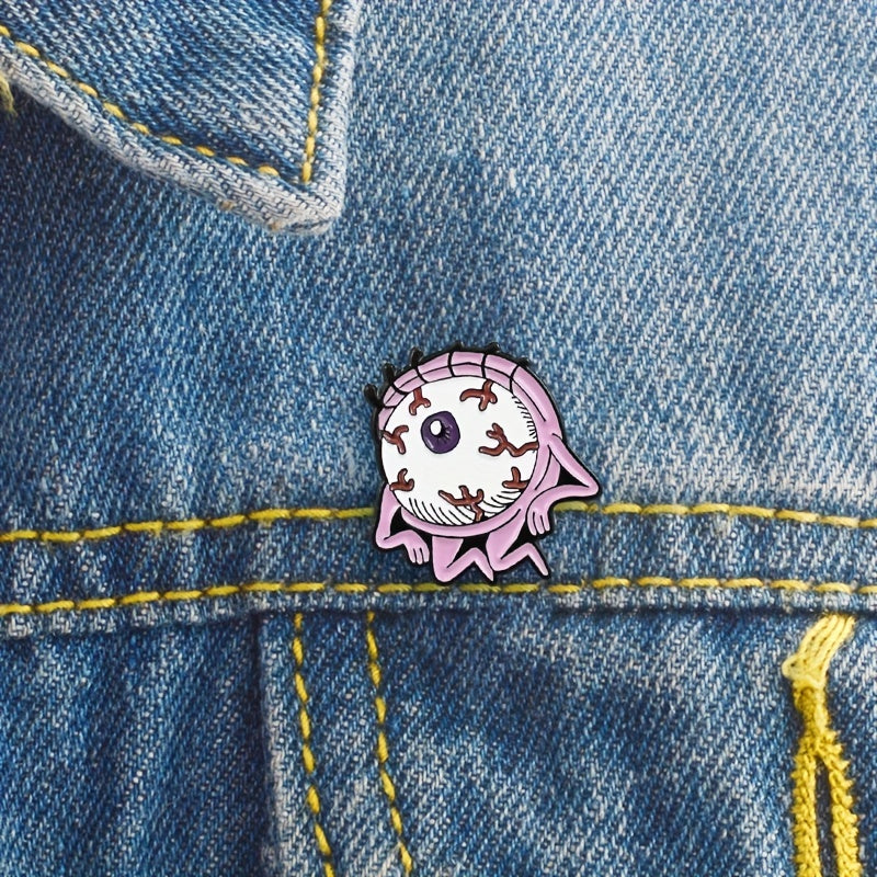 Big Eye Boy One eyed Monster Brooch For Men