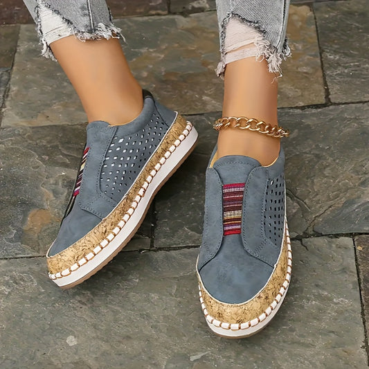 Women's Casual Slip On Loafers Soft Sole Walking Sneakers