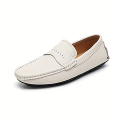 Men's Comfy Moccasin Loafer Shoes Non-slip Slip On Driving Shoes
