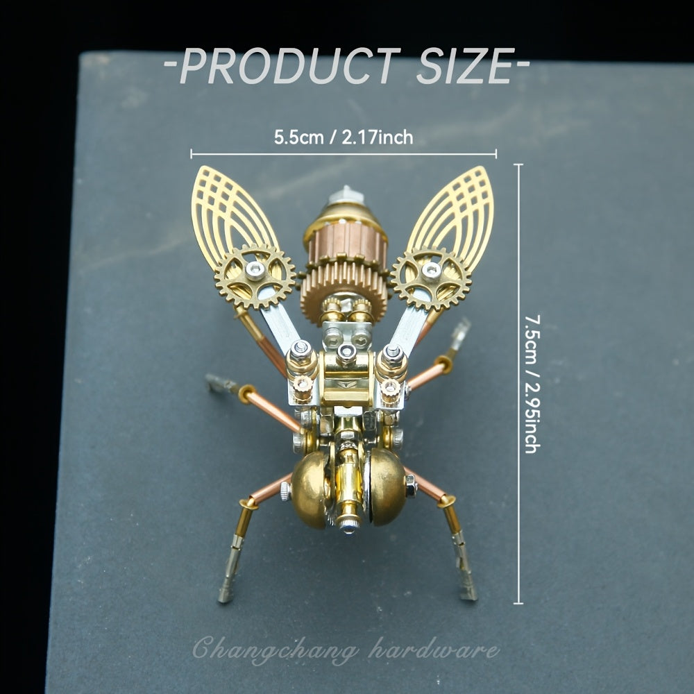 Steampunk Mechanical Bee Metal Puzzle Model DIY Kit