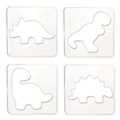 4pcs Acrylic Dinosaur Quilting Templates Set Sewing Tools Kit