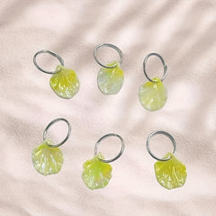 6pcs Shell Charm Hair Ring Dreadlock Buckle Hippie Style Hair Accessories