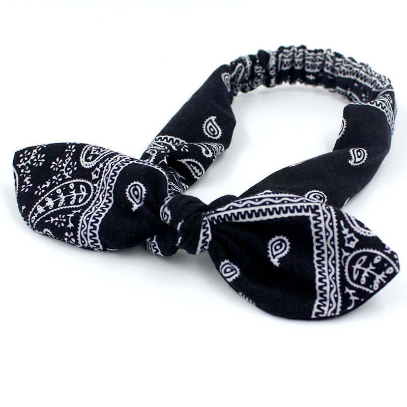 Vintage Boho Cross Knot Elastic Hairbands Non Slip Headbands