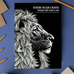 Lion and Quote Wall Stickers for Kids Room Decor