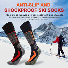 2 Pairs Winter Thermal Ski Socks Cycling Soccer Socks Knee Haig Warm Socks