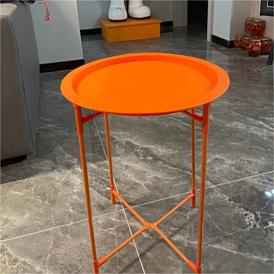 Portable Folding Small Round Side Table for Camping Barbecue Outdoor