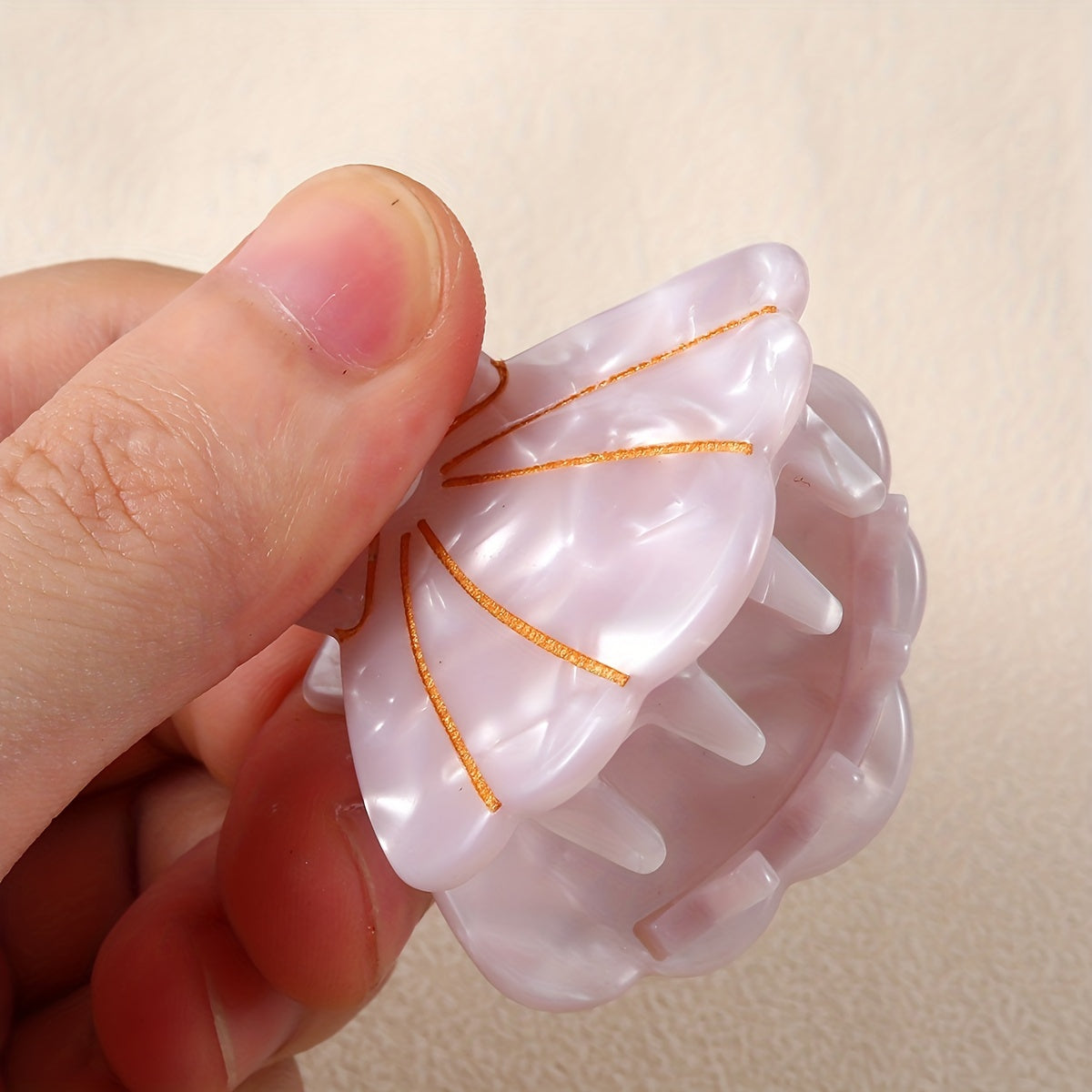 Acetate Ocean Series Shell Shaped Hair Claw Clip for Women Girls