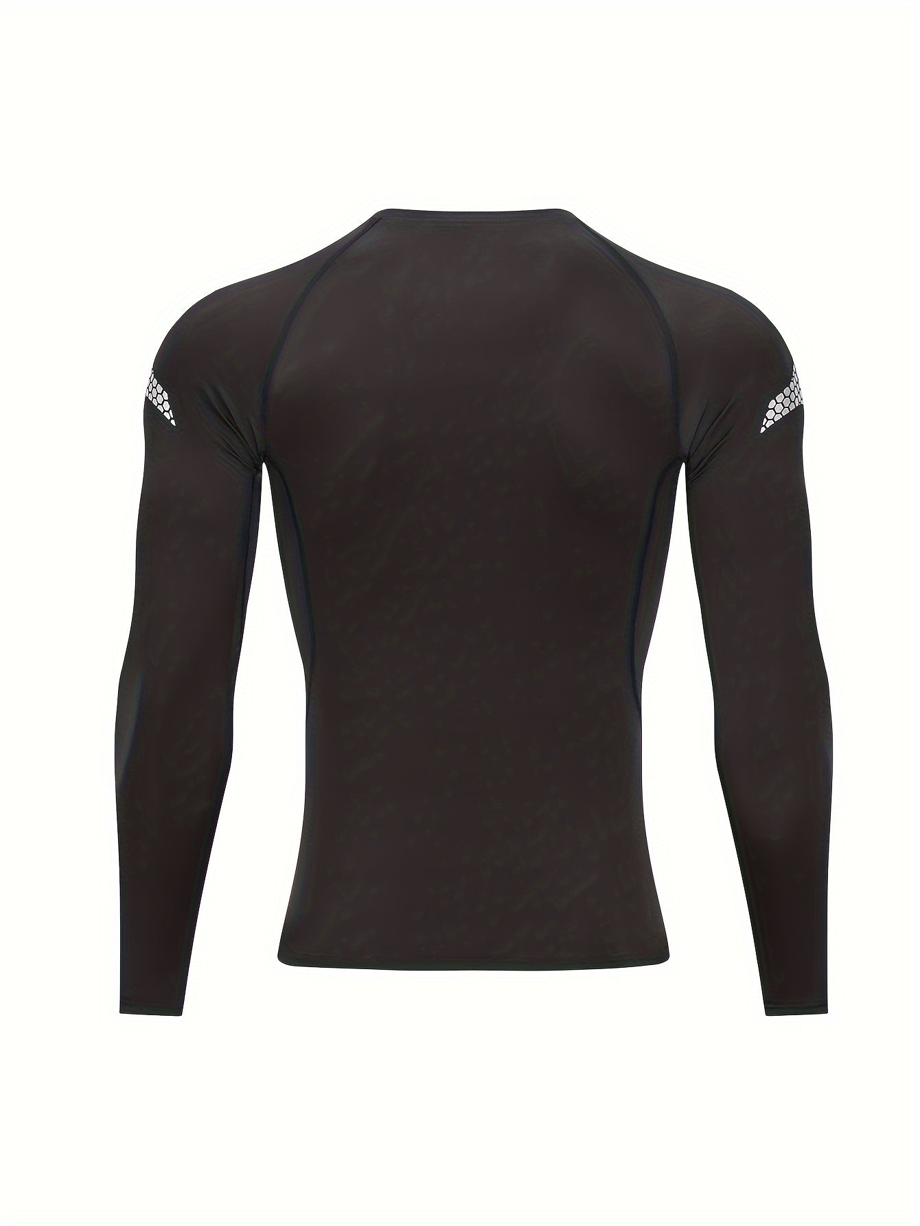 Men's Solid Compression Shirt Breathable Long Sleeve Top