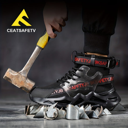 CEATSAFETV Men's Safety Boots Steel Toe Work Shoes